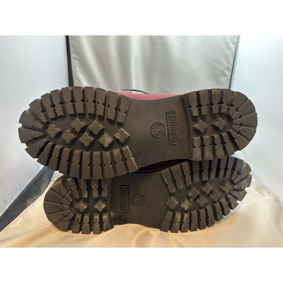 Timberland 6608 A6" Men's Classic Boot - Red, Size US 13M - Picture 6 of 8